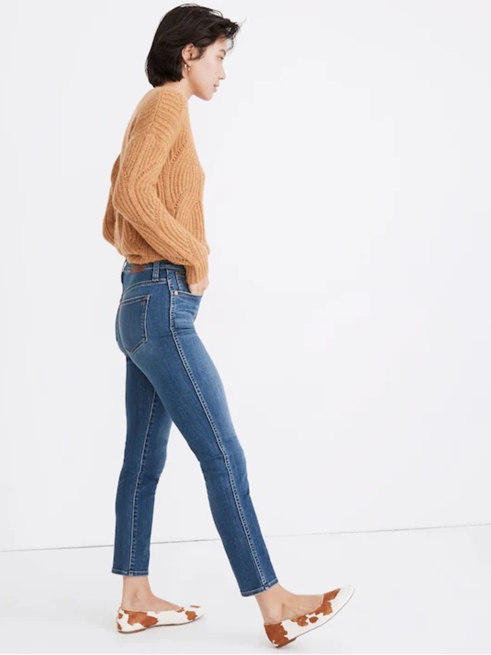 Madewell Stovepipe Jeans in Leman Wash Tencel Denim Edition Size 28